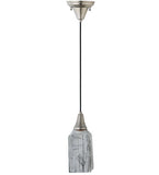 4"Sq Metro Fusion Licorice Draped Mini Contemporary Pendant