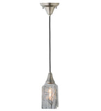 4"Sq Metro Fusion Licorice Draped Mini Contemporary Pendant