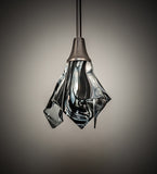 9"W Handkerchief Noir Swirl Mini Pendant