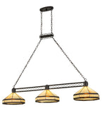 62"L Top Ridge 3 Lt Kitchen Island Lighting