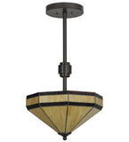 14"W Top Ridge Mission Semi-Flushmount