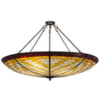 48"W Basket Weave Contemporary Inverted Pendant