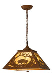 16"Sq Buffalo Pendant
