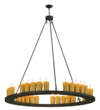 60"W Loxley 30 Lt Lodge Chandelier