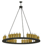 60"W Loxley 30 Lt Lodge Chandelier
