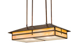 35"L Seneca Cross Mission Kitchen Island Lighting