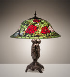 24"H Tiffany Rosebush Table Lamp