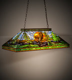 39"L Eagle At Sunset Island/Billiard Oblong Pendant