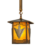 7"Sq Arrowhead Outdoor Pendant