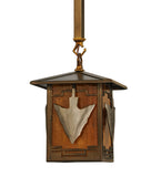 7"Sq Arrowhead Outdoor Pendant