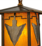 7"Sq Arrowhead Outdoor Pendant