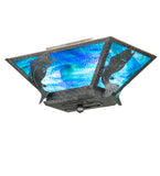 16"W Leaping Bass Wildlife Semi-Flushmount