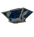 16"W Leaping Bass Wildlife Semi-Flushmount