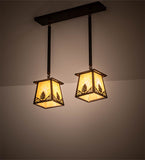 24"L Mountain Pine 2 Lt Island Pendant