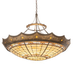 57"W Fleur-de-Lite Inverted Pendant