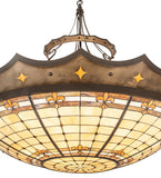 57"W Fleur-de-Lite Inverted Pendant