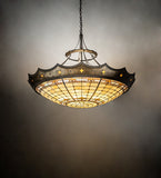 57"W Fleur-de-Lite Inverted Pendant