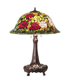 31"H Tiffany Rosebush Floral Table Lamp