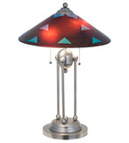 25"H Metro Fusion Plum Crazy Deco Ball Contemporary Table Lamp