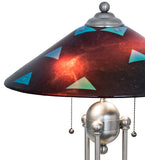 25"H Metro Fusion Plum Crazy Deco Ball Contemporary Table Lamp