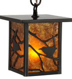 6.5"Sq Hyde Park Song Bird Outdoor Pendant