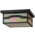 14"Sq Hyde Park Mountain View Outdoor Flushmount