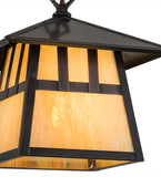 8"Sq Stillwater Double Bar Mission Outdoor Pendant