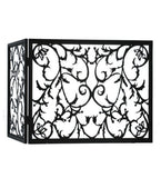 34"W X 23"H Vine Folding Metal Fireplace Screen