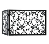 34"W X 23"H Vine Folding Metal Fireplace Screen
