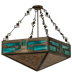 24"Sq Southwest Mission Semi-Flushmount