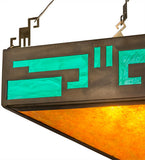 24"Sq Southwest Mission Semi-Flushmount