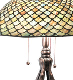 30"H Tiffany Fishscale Table Lamp