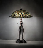 30"H Tiffany Fishscale Table Lamp