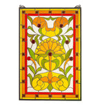 20"W X 30"H Victorian Picadilly Stained Glass Panel