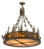 34"W Moose Inverted Pendant