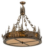 34"W Moose Inverted Pendant