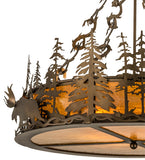 34"W Moose Inverted Pendant