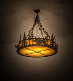 34"W Moose Inverted Pendant