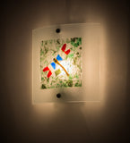 11"W Metro Fusion Il Drago Fused Glass Wall Sconce