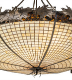 54"W Greenbriar Oak Lodge Inverted Pendan