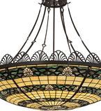 43"W Shell and Ribbon Inverted Pendant