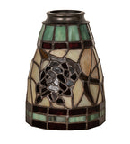 4"W Pinecone Dome Tiffany Fan Light Shade