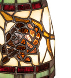 4"W Pinecone Dome Tiffany Fan Light Shade