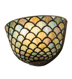 8"W Tiffany Fishscale Wall Sconce