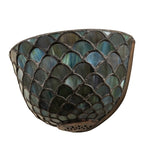 8"W Tiffany Fishscale Wall Sconce