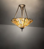 17"W Delta Jadestone Semi-Flushmount