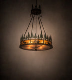 38"W Wildlife at Pine Lake Inverted Pendant