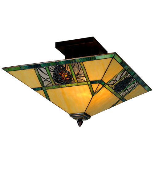 Flushmount Stained Glass Ceiling Lights