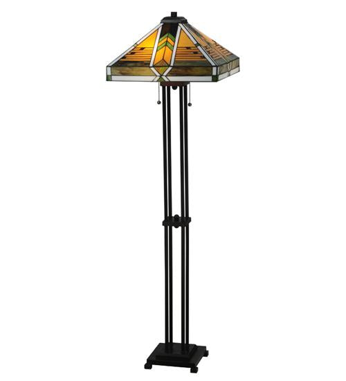 Mission Stained Glass Floor Lamps