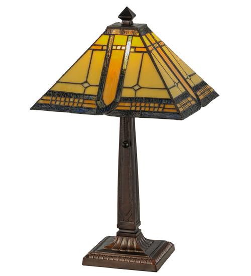 Mission Style Stained Glass Table Lamps